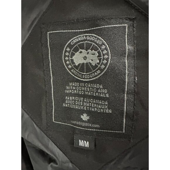 Vetements Canada Goose Down Jacket Parka color black sz XL - Picture 7 of 16